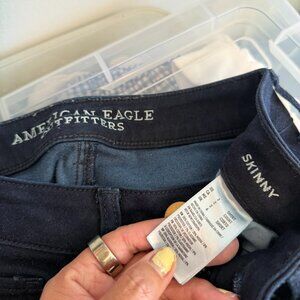 american eagle dark skinny jeans